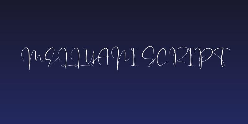 Mellyani Script Social Header
