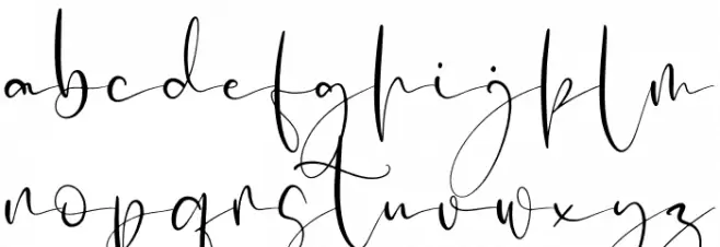 Mellyani Script 字体 小写