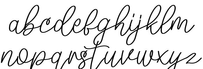 Mellyna Font LOWERCASE
