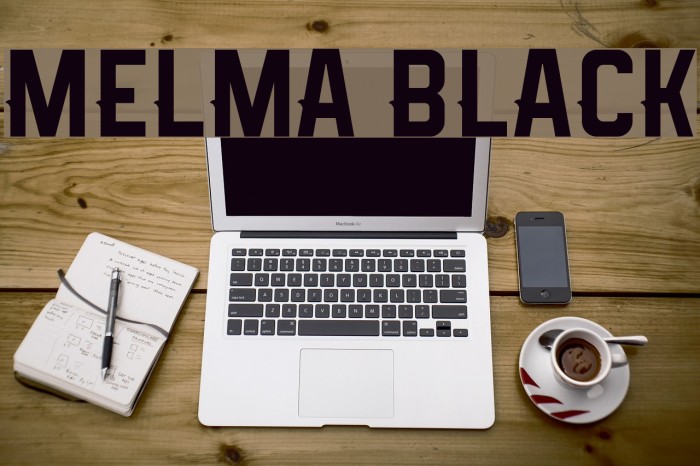 Melma Black Font examples