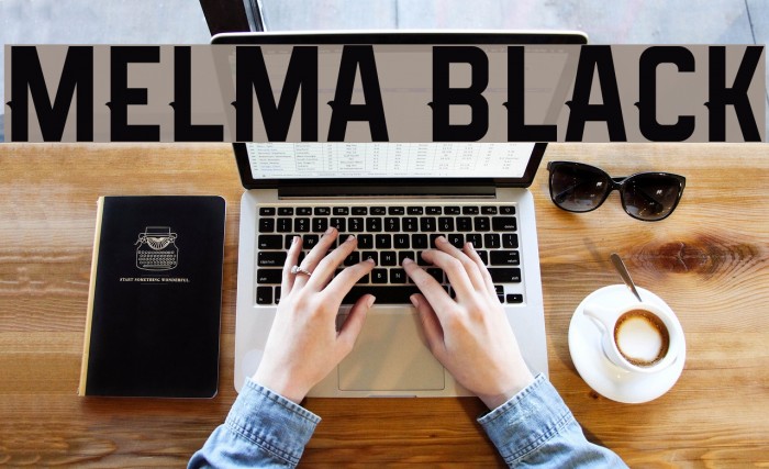 Melma Black Font examples