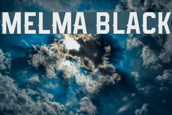 Melma Black Font examples