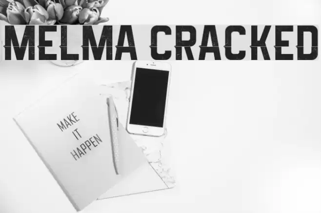 Melma Cracked Font examples