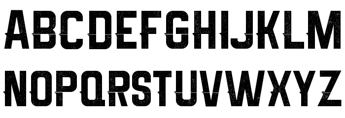 Melma Cracked Font LOWERCASE