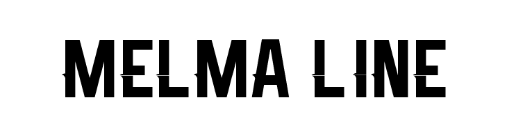 Melma Line Font