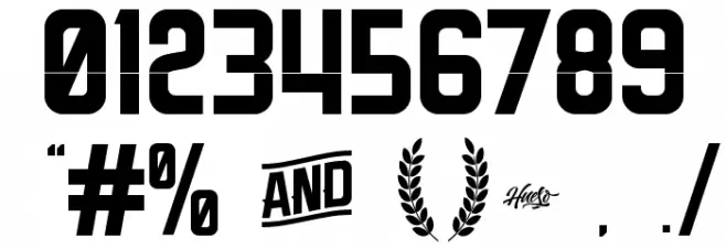 Melma Line Font OTHER CHARS