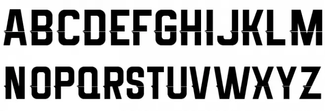 Melma Line Schriftart Groß