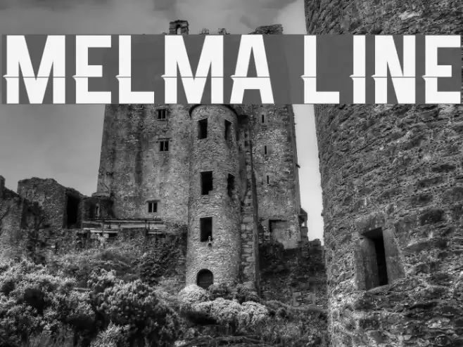 Melma Line Font examples