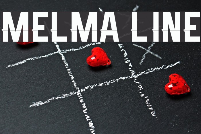 Melma Line Font examples