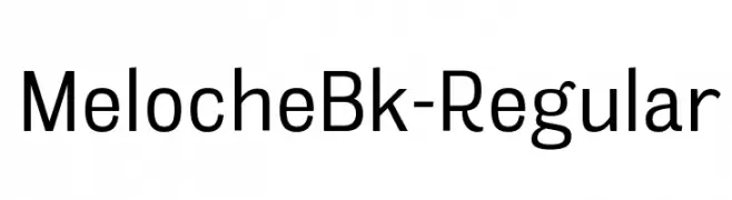 MelocheBk-Regular  font caratteri gratis