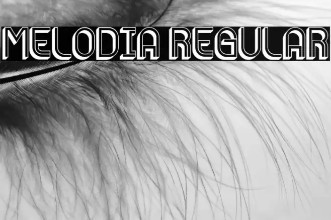 Melodia Regular Font examples