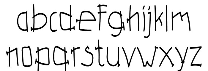 Melodi Font LOWERCASE