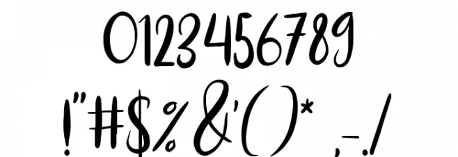 Melodia Font OTHER CHARS