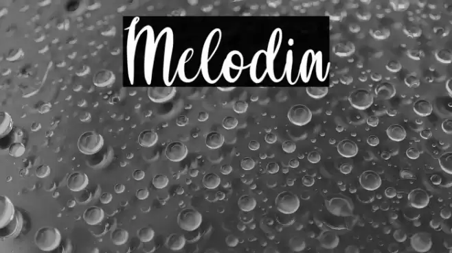 Melodia Font examples