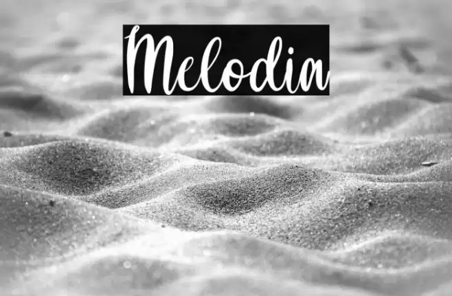 Melodia Font examples