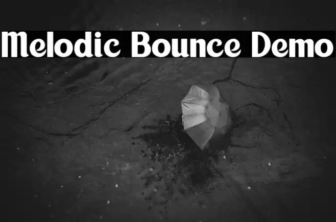 Melodic Bounce Demo Font examples