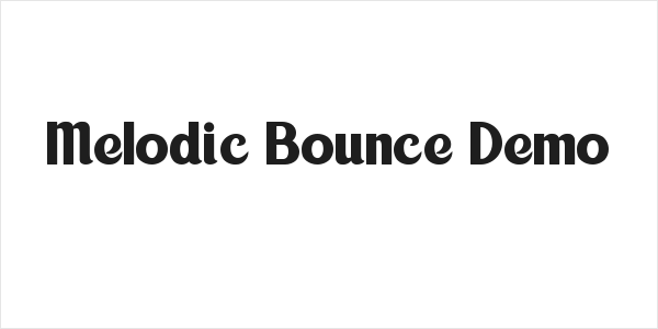 Melodic Bounce Demo Logo