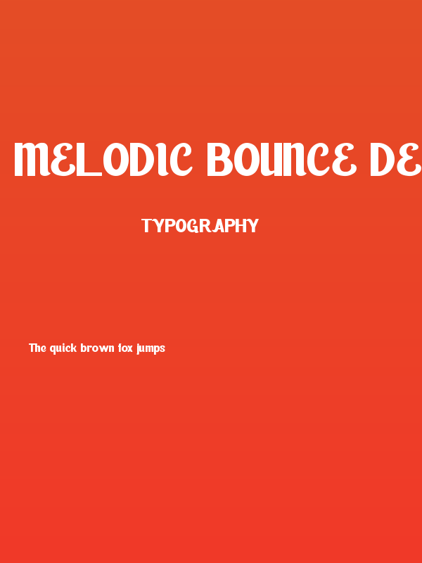 Melodic Bounce Demo Poster