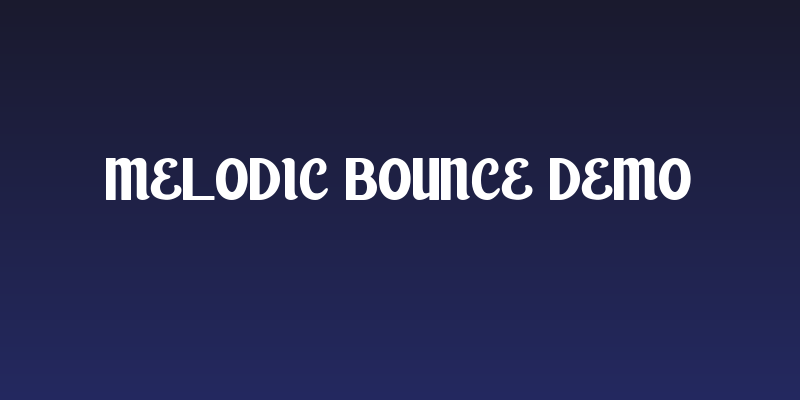 Melodic Bounce Demo Social Header