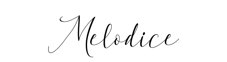 Melodice  नि: शुल्क फ़ॉन्ट्स डाउनलोड