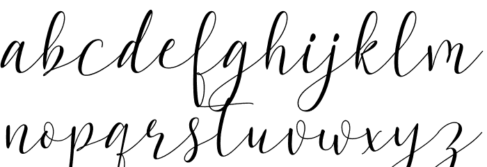 Melodice Font LOWERCASE