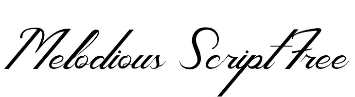 Melodious Script Free  font caratteri gratis