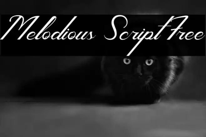 Melodious Script Free Font examples