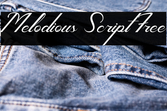 Melodious Script Free Example 2