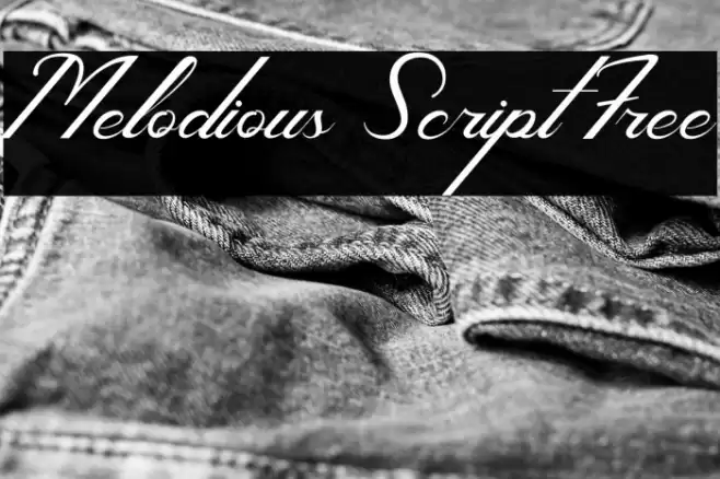 Melodious Script Free Font examples