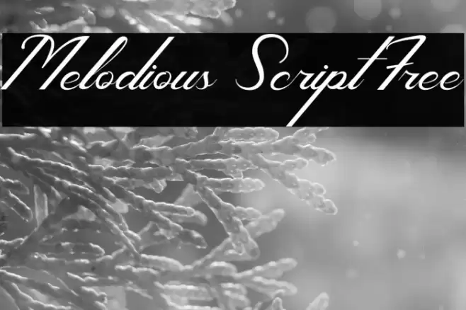 Melodious Script Free Font examples