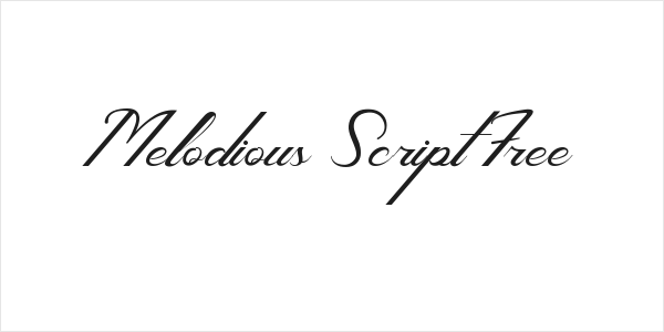 Melodious Script Free Logo