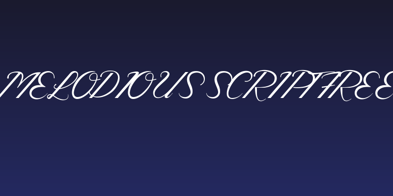 Melodious Script Free Social Header