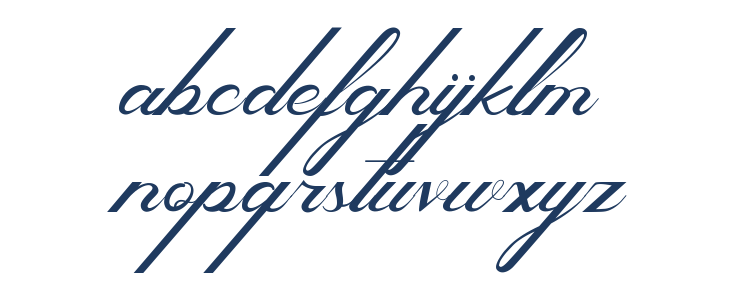 Melodious Script Free Lowercase