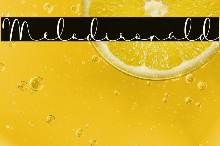 Melodironald Example 1