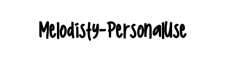 Melodisty - Personal Use  नि: शुल्क फ़ॉन्ट्स डाउनलोड