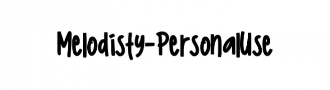 Melodisty - Personal Use  Fuentes Gratis Descargar