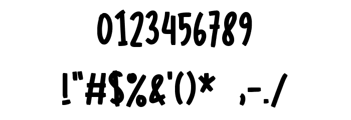 Melodisty - Personal Use Font OTHER CHARS
