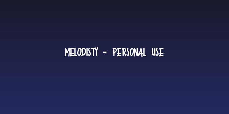Melodisty - Personal Use Social Header