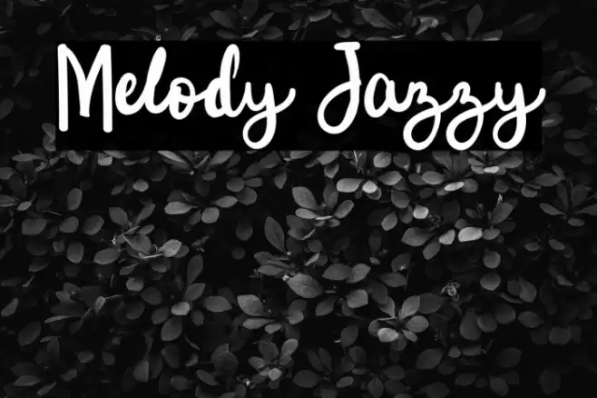 Melody Jazzy Font examples