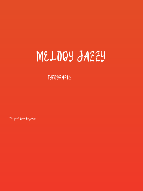 Melody Jazzy Poster