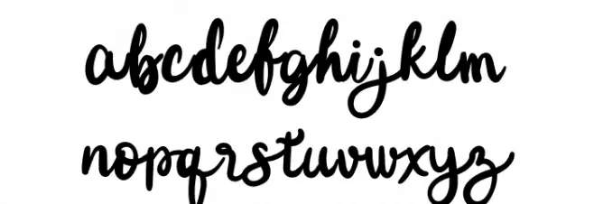 Melody Jazzy Font Litere mici