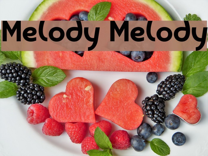 Melody Melody Font examples