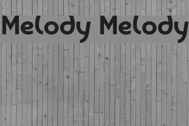 Melody Melody Font examples