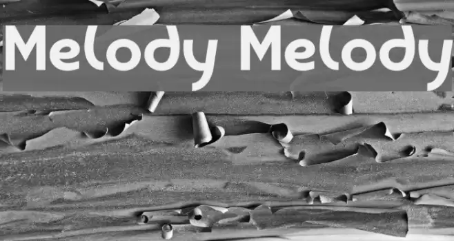 Melody Melody Font examples