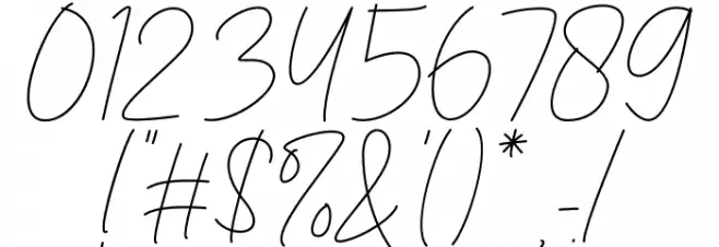 Melody Southern Script Font OTHER CHARS