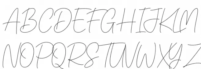 Melody Southern Script 字体 大写