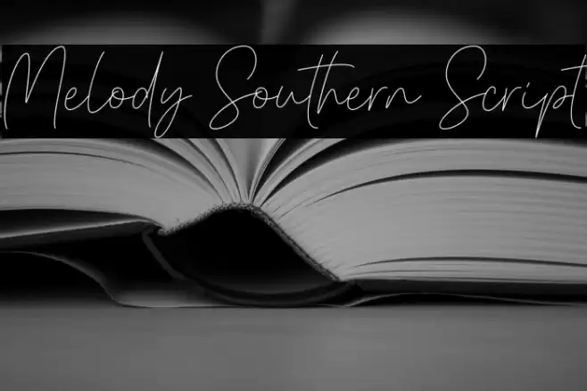 Melody Southern Script Font examples