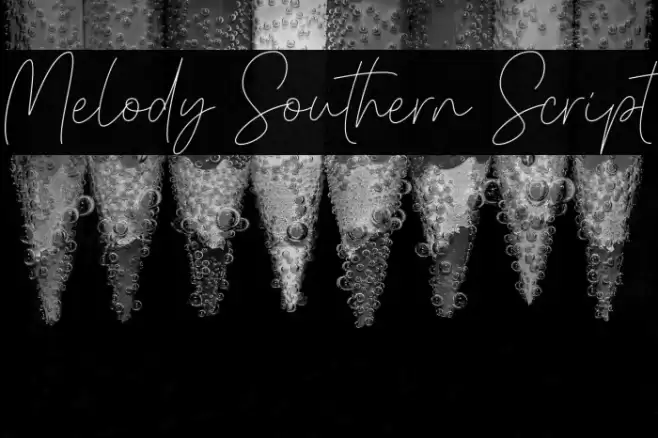 Melody Southern Script Font examples
