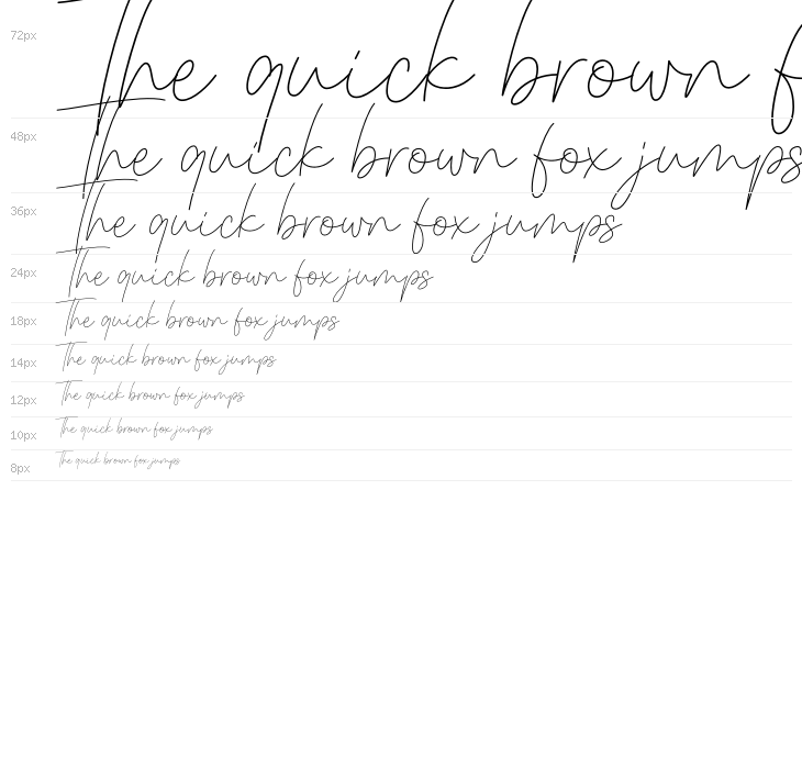 Melody Southern Script Waterfall