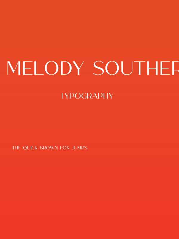 Melody Southern Poster